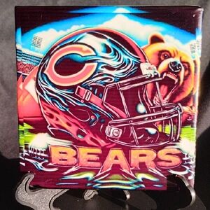 Hand Crafted Chicago Bears Art